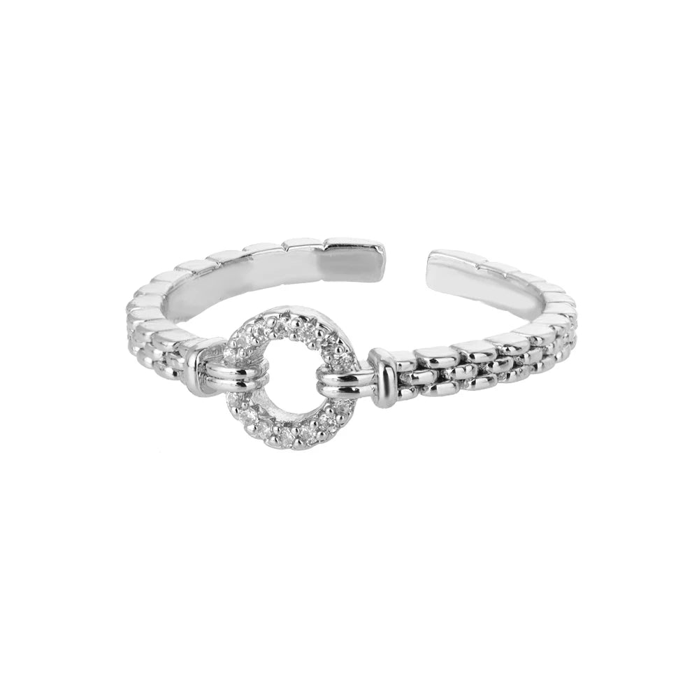 Classic Twist Chain Open Rings for Women - Image 32