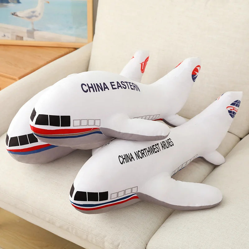 Large Size Simulation Airplane Plush Toys – 40cm, 60cm & 80cm Soft Aircraft Cushions - Image 2