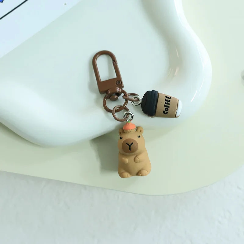 Funny Resin Capybara Keychain – Cute Animal Charm for Bags & Gifts - Image 7