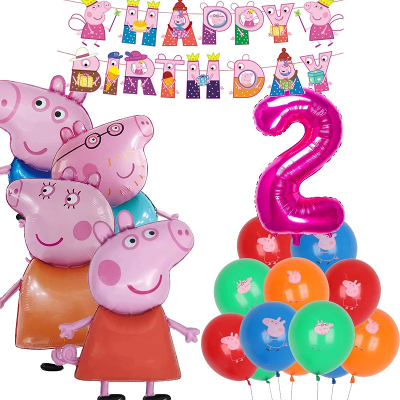 Peppa Pig Birthday Party Set – Kids’ Party Supplies with Speaker, Plates, Cups & Decorations - Image 11
