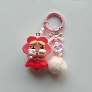 New Crybaby Kawaii Anime Keychain – Cute Cartoon Pendant for Bags, Cars & Gifts