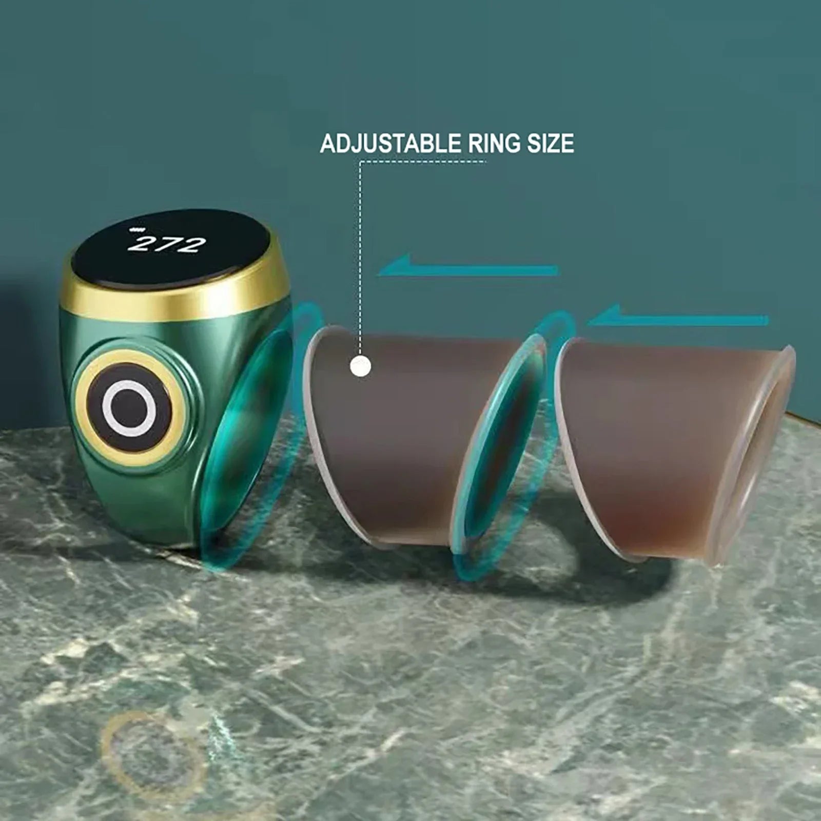 Smart Electronic Digital Finger Ring – Bluetooth Tally Counter with Vibration & Time Reminder - Image 2