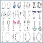 New 925 Sterling Silver Tassel Earrings – Love Heart, Star, Moon, Dragonfly & Tulip Designs