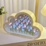 Tulip Cloud Sea of Flowers Handmade Night Light
