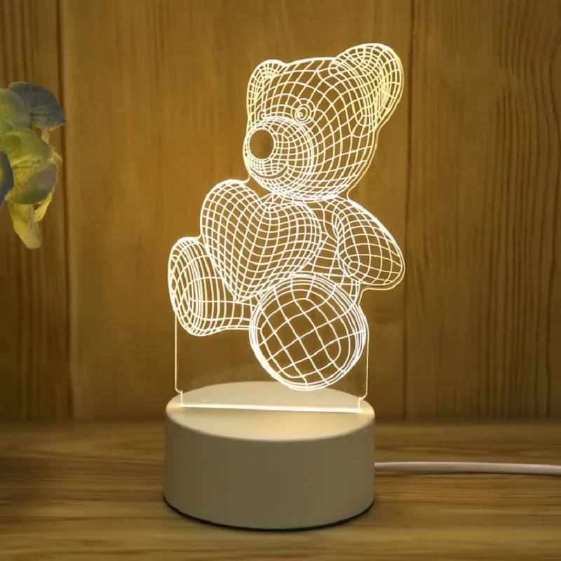 3D Creative Bear Lamp