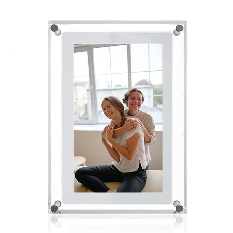 Acrylic Digital Photo Frame – 5/7 Inch IPS Display with Auto-Rotate, 4G Memory & 1000mAh Battery - Image 2