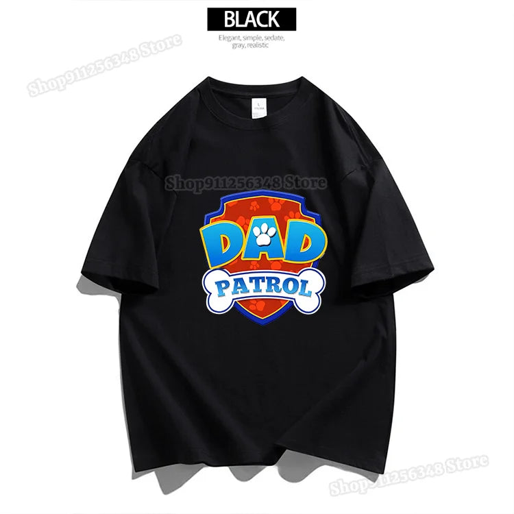 Cartoon Paw Patrol Dad & Mum Graphic T-Shirts – Matching Summer Outfits for Couples & Parents - Image 11