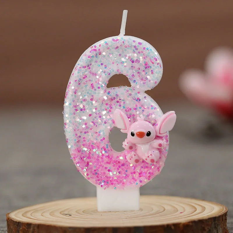 Disney Lilo & Stitch Digital Birthday Candle – Kawaii Stitch & Angel Party Decoration for Kids - Image 9