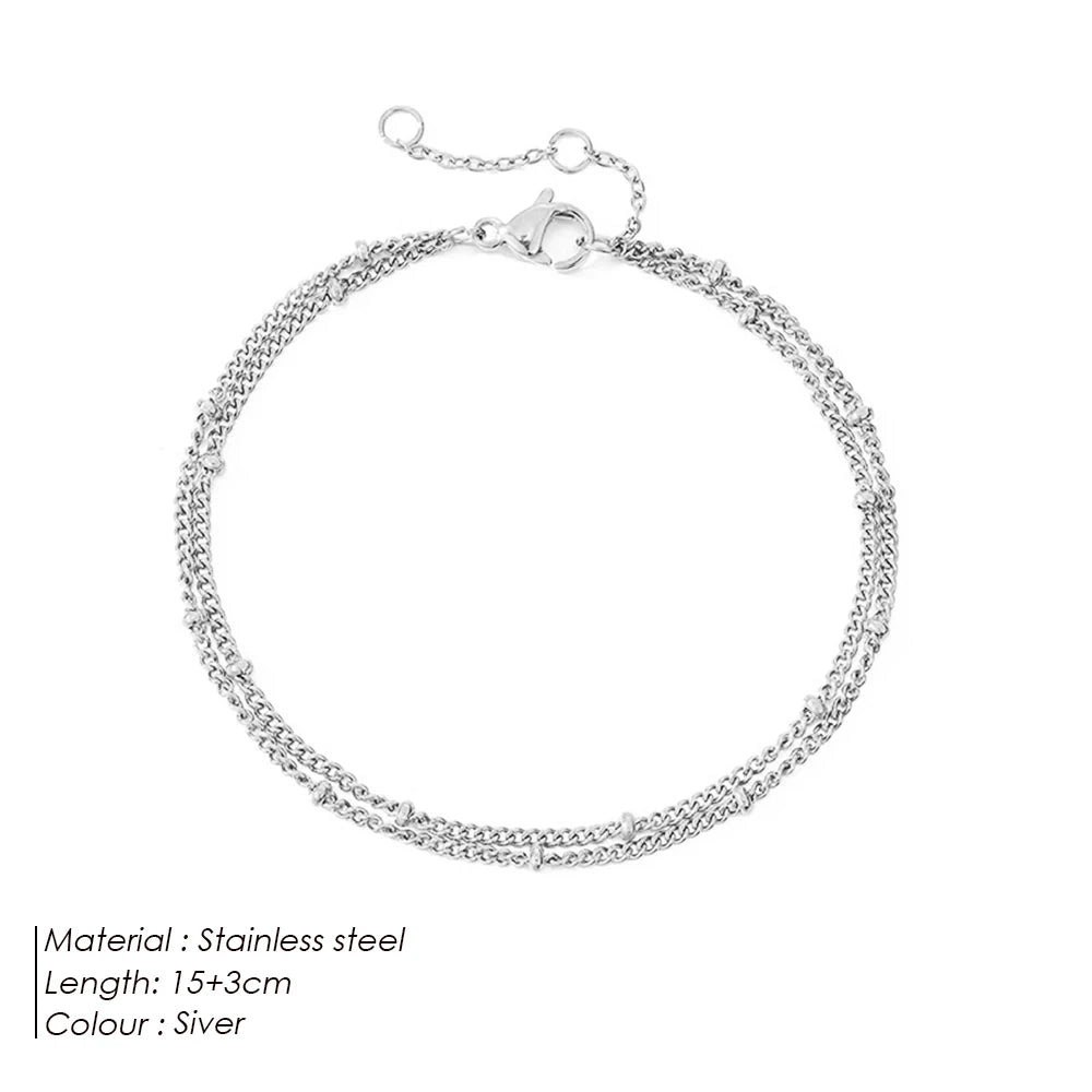 eManco Fine Bead Chain Bracelet – Simple & Versatile Stainless Steel Jewelry for Women - Image 11