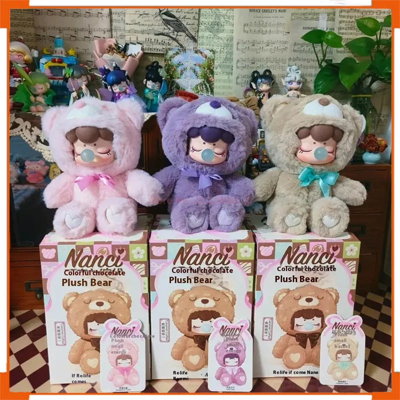 Genuine Iftime Babynanci Chocolate Colorful Bear Series Blind Box – Handmade Decoration Toy