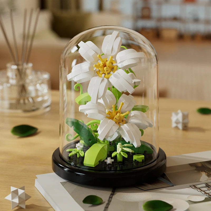 DIY Micro Particle Building Block Bouquet – Handmade Sunflower Gift & Puzzle Toy for Kids - Image 17