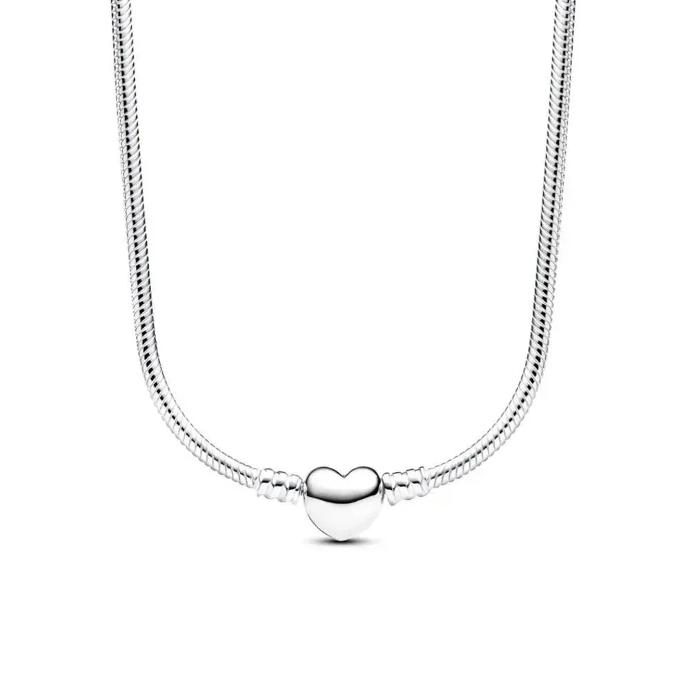 New Fine Red Love Heart Necklace – 925 Silver-Plated with Shining Zircon Bow - Image 10