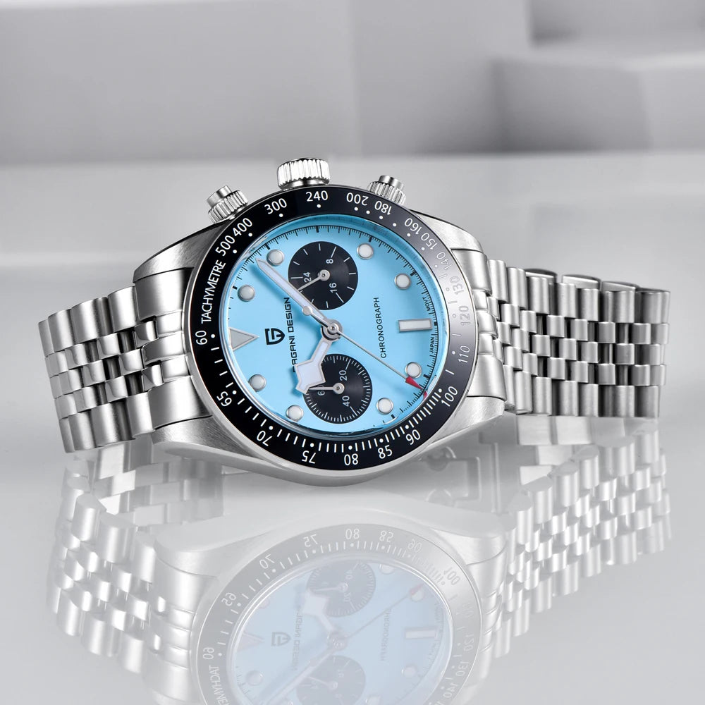 2025 New PAGANI DESIGN Panda Men's Quartz Chronograph Watch – Waterproof Timepiece with Sapphire Mirror & Ceramic Bezel - Image 3