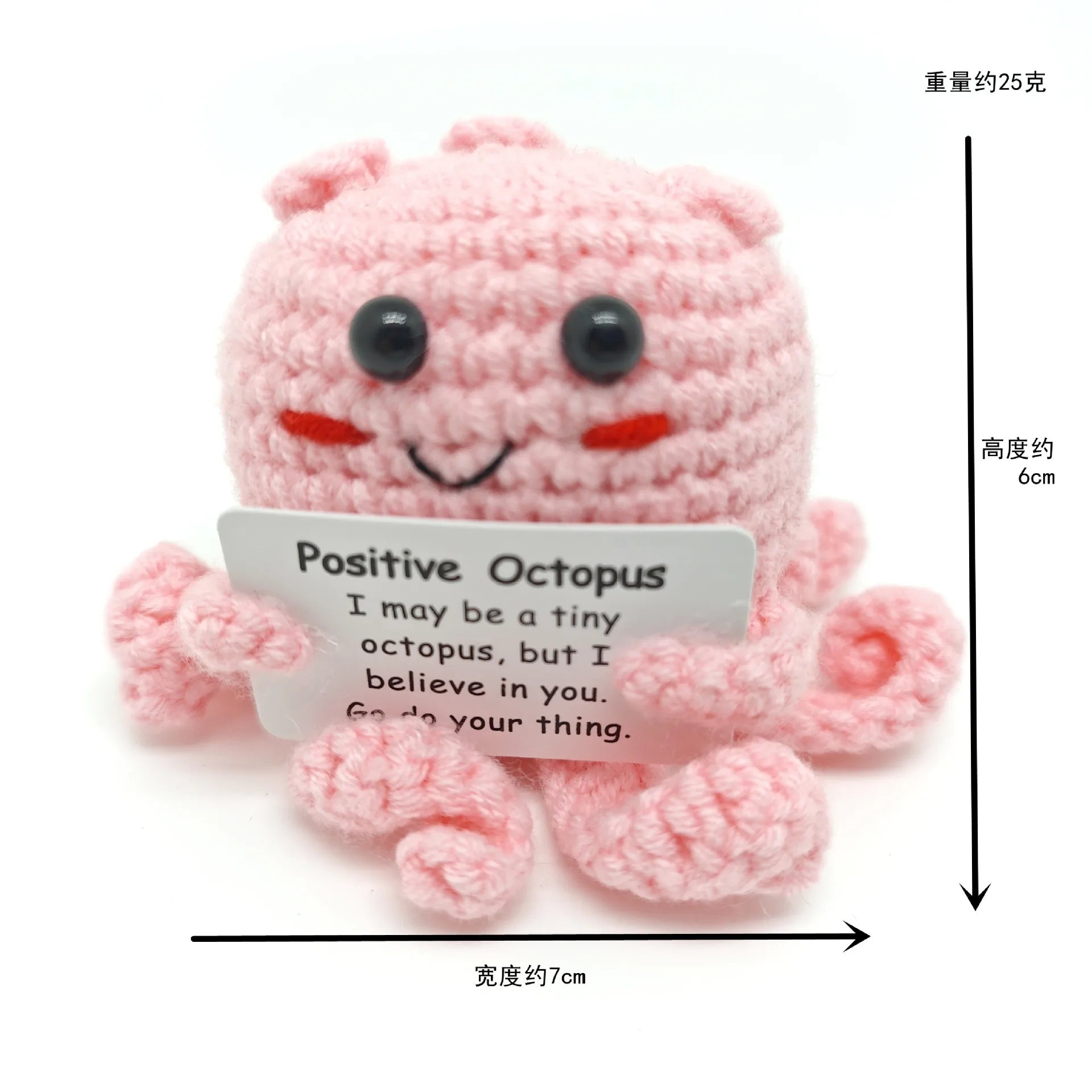 Funny Crochet Positive Energy Shark Doll – Emotional Support & Cute Knitted Woolen Bee Decor - Image 16