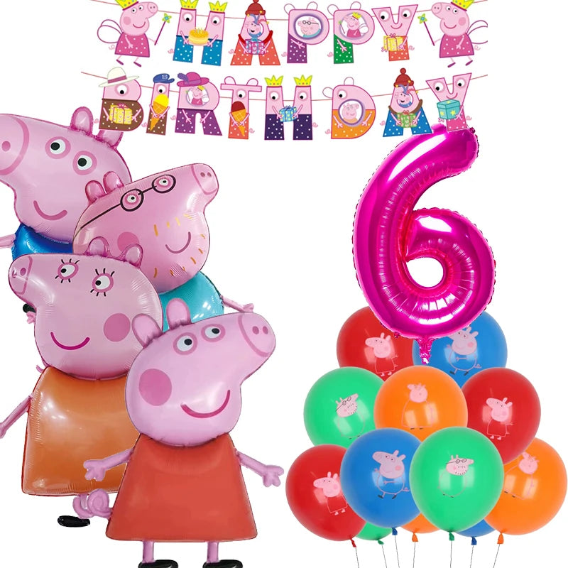 Peppa Pig Birthday Party Set – Kids’ Party Supplies with Speaker, Plates, Cups & Decorations - Image 14