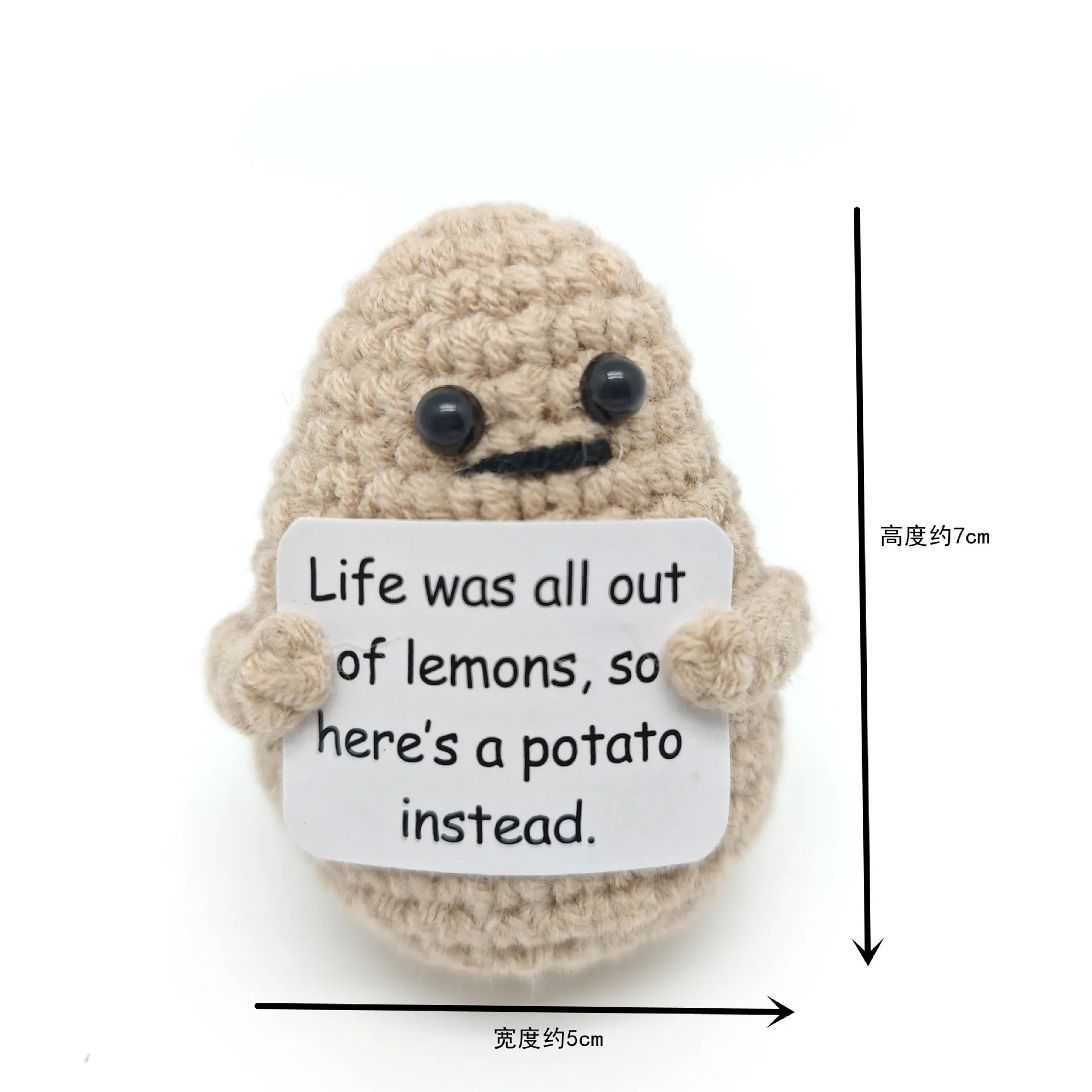 Funny Crochet Positive Energy Shark Doll – Emotional Support & Cute Knitted Woolen Bee Decor - Image 44